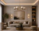 Radiant Sarkıt Avize-Ünal Abajur-Sarı Krem-NowShopFun