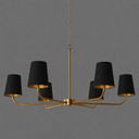 Radiant Sarkıt Avize-Ünal Abajur-Sarı Siyah-NowShopFun