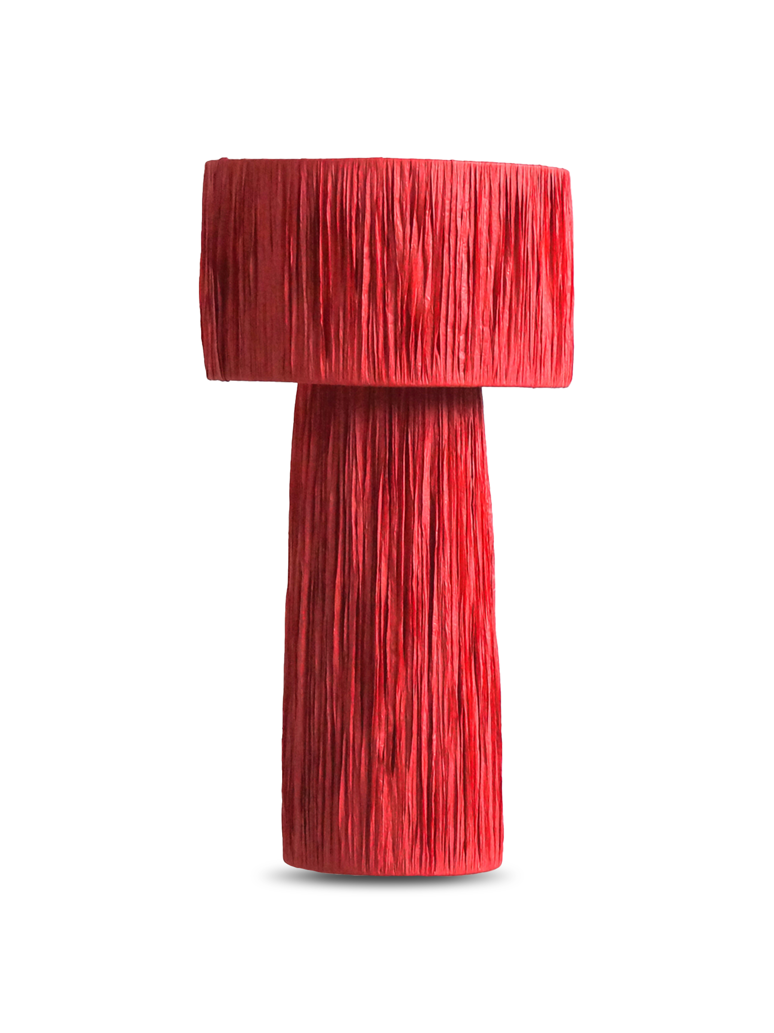 Rafya Abajur-Abajur-Semya Home-Kırmızı-NowShopFun