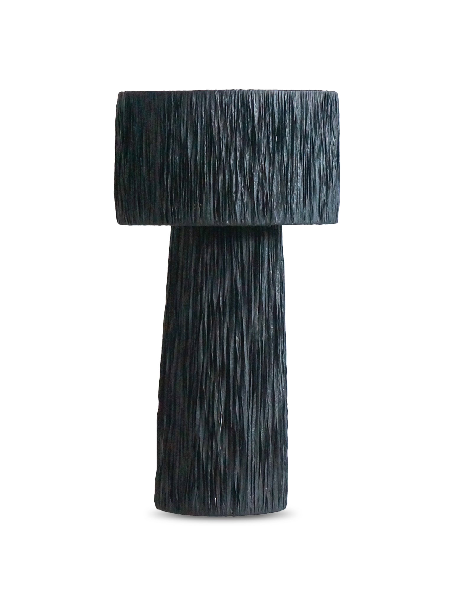 Rafya Abajur-Abajur-Semya Home-Siyah-NowShopFun
