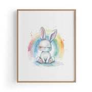 Rainbow Bunny Çocuk Odası Tablo