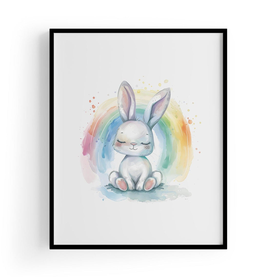 Rainbow Bunny Çocuk Odası Tablo