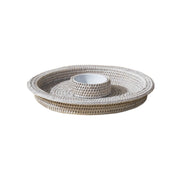 Rattan Atıştırmalık Tepsi