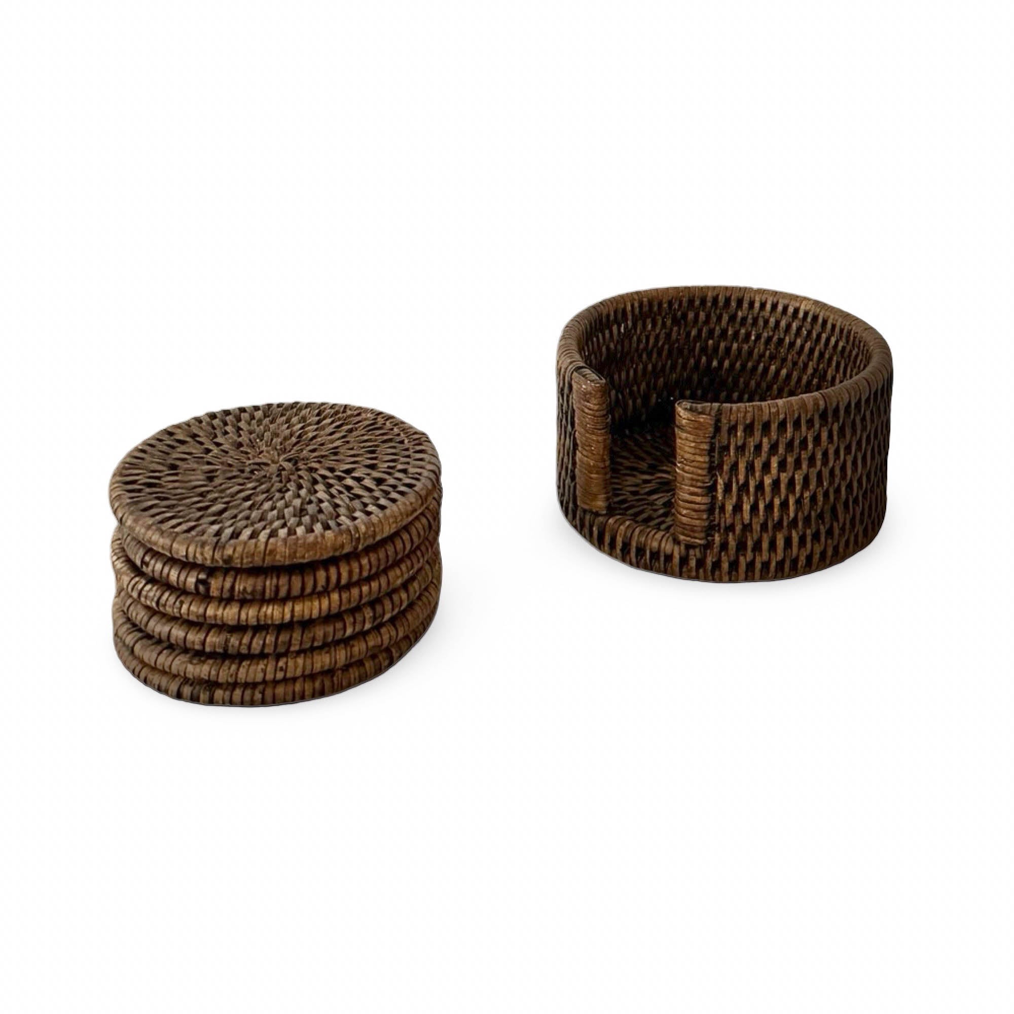 Rattan Bardak Altlığı (6'lı Set)