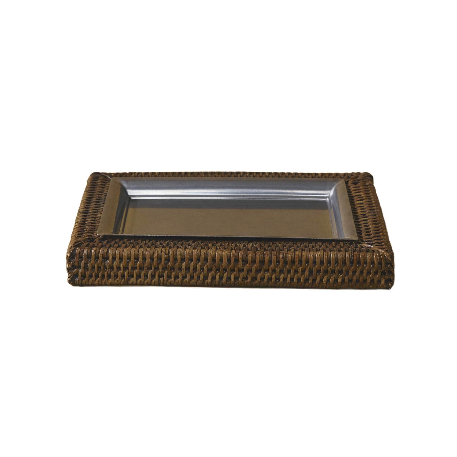 Rattan Dikdörtgen Anahtarlık Tabağı