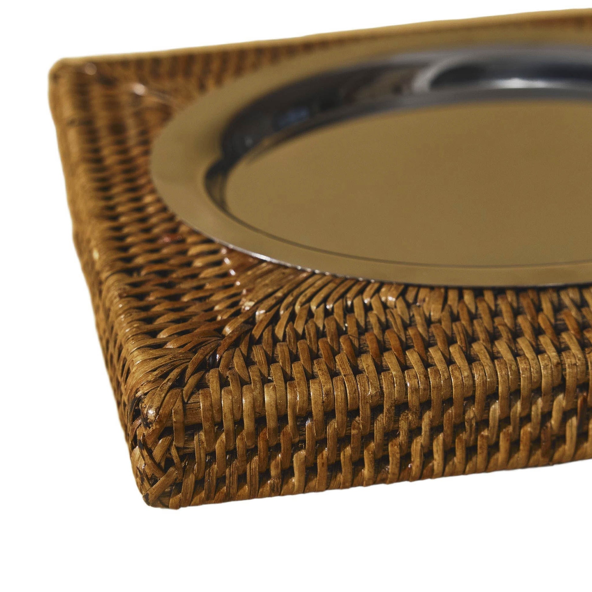 Rattan Oval Anahtarlık Tabağı