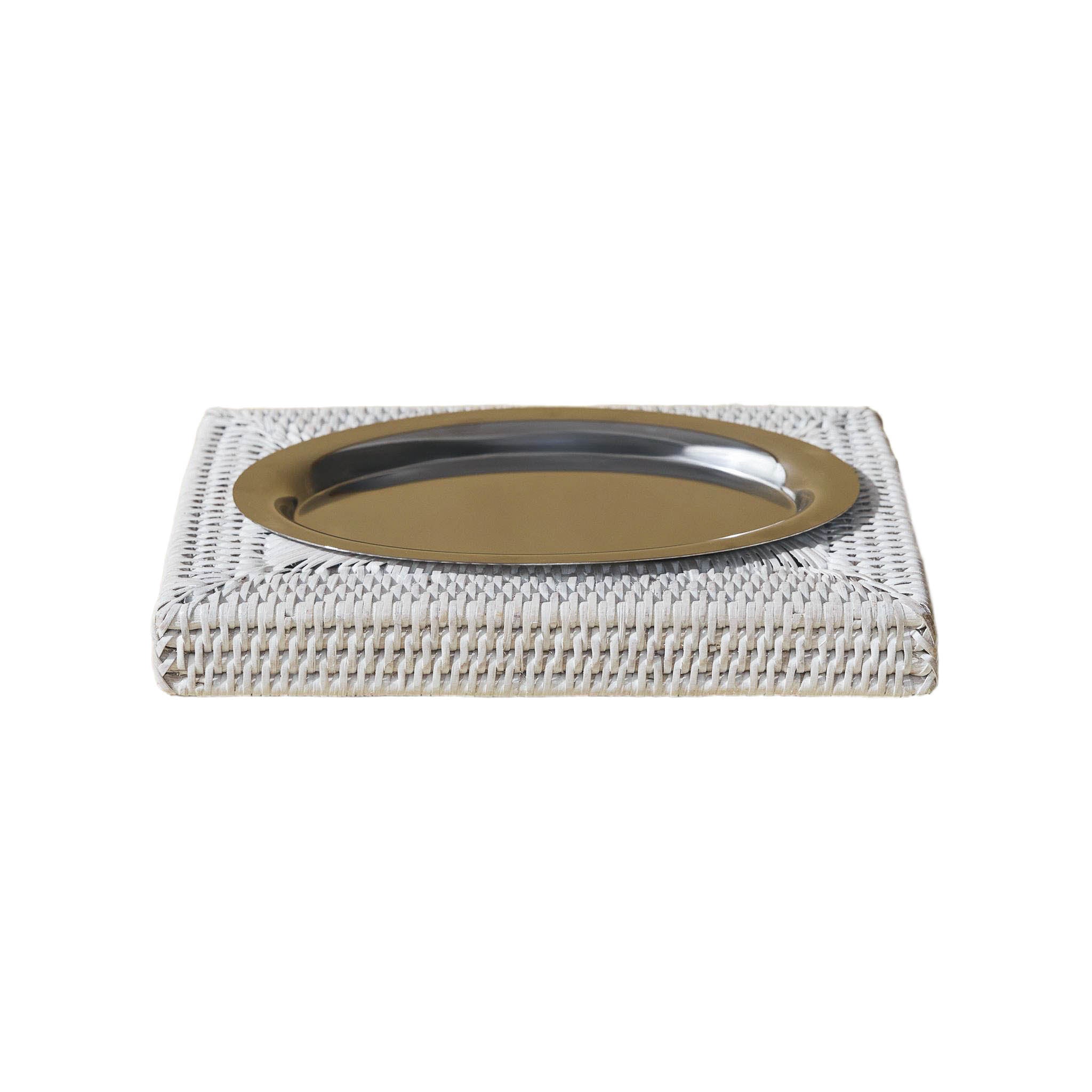 Rattan Oval Anahtarlık Tabağı