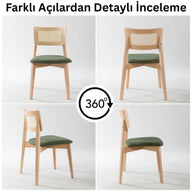 İrem Masif Kayın Sandalye (2'li Set)