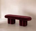 Ravello Bordo Kadife Bench