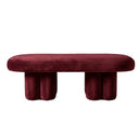 Ravello Bordo Kadife Bench