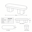 Ravello Karamel Kadife Bench