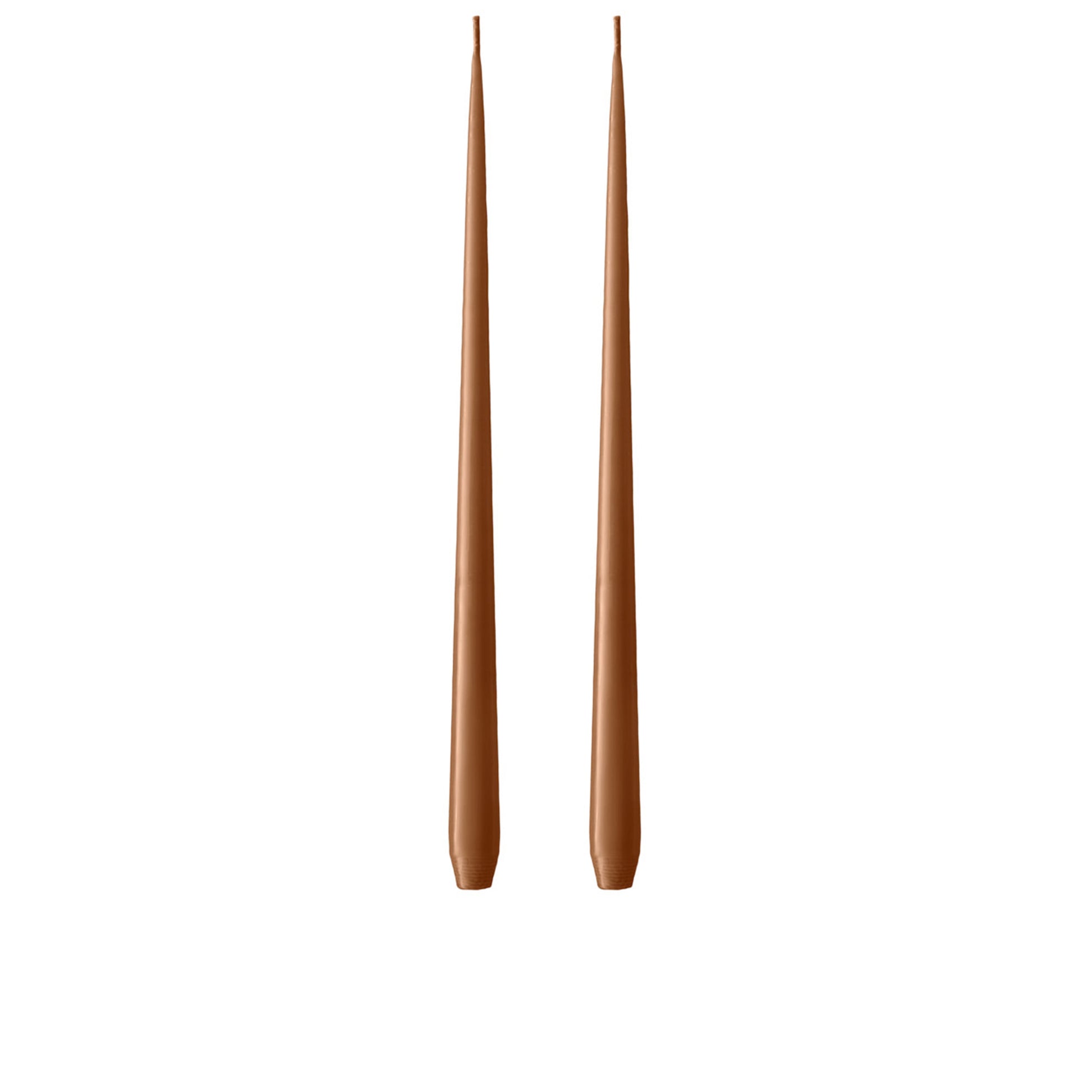 Raw Toffee Kokusuz 2'Li Uzun Konik Mum 42 Cm