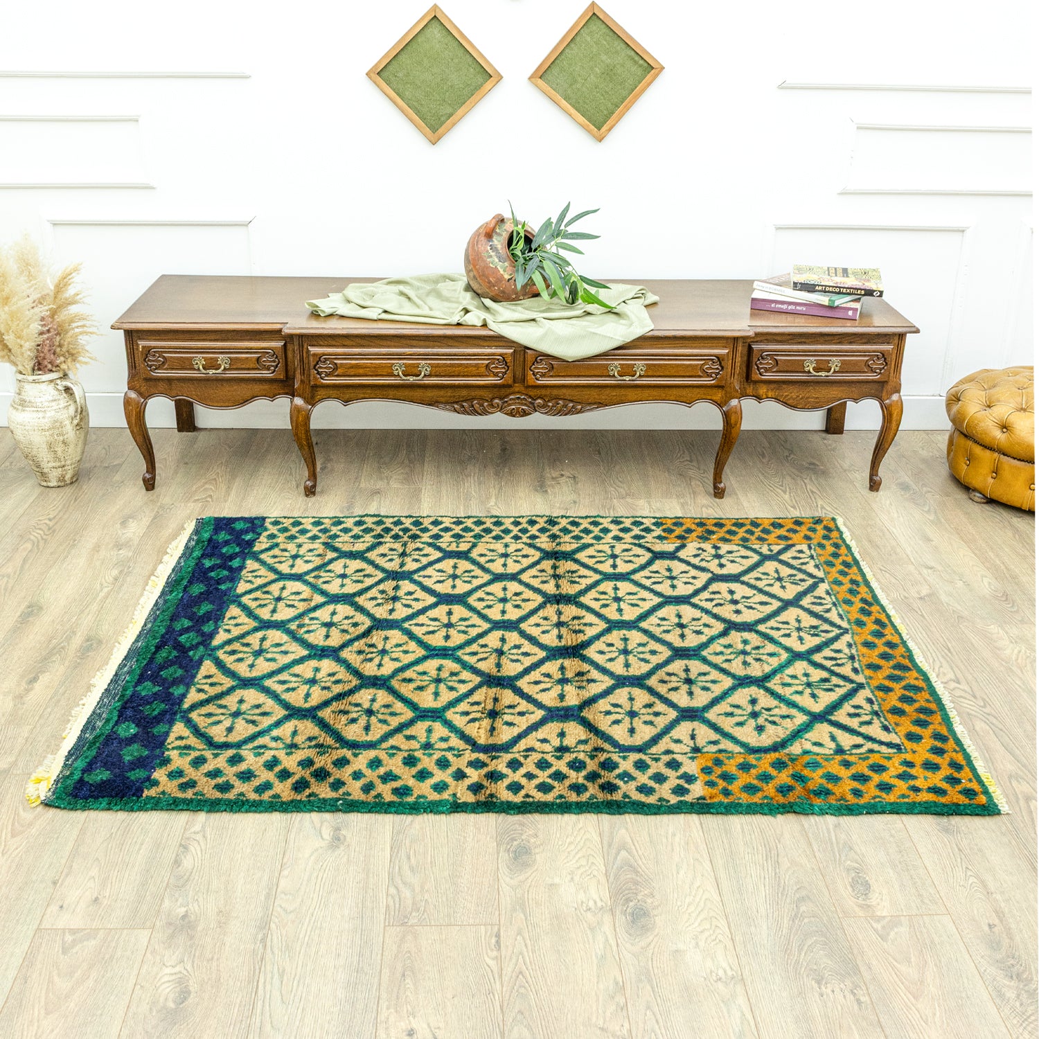 Razavi Geometrik Desenli Tülü Halı 120x178 cm