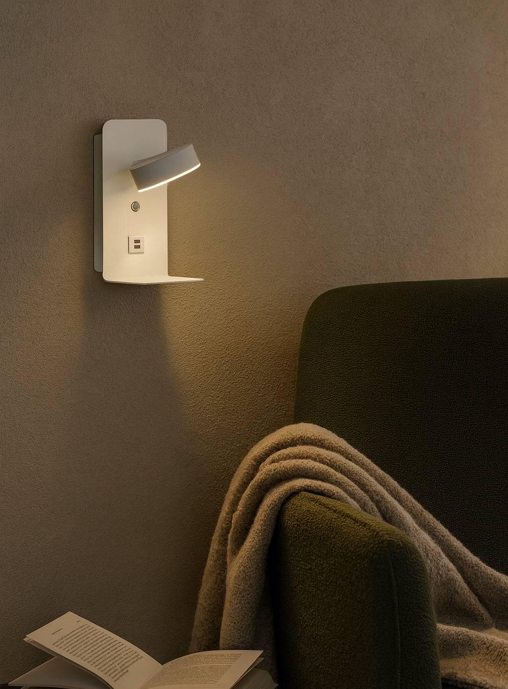 Reading USB -TYPE C Yatak Başı Led Aplik