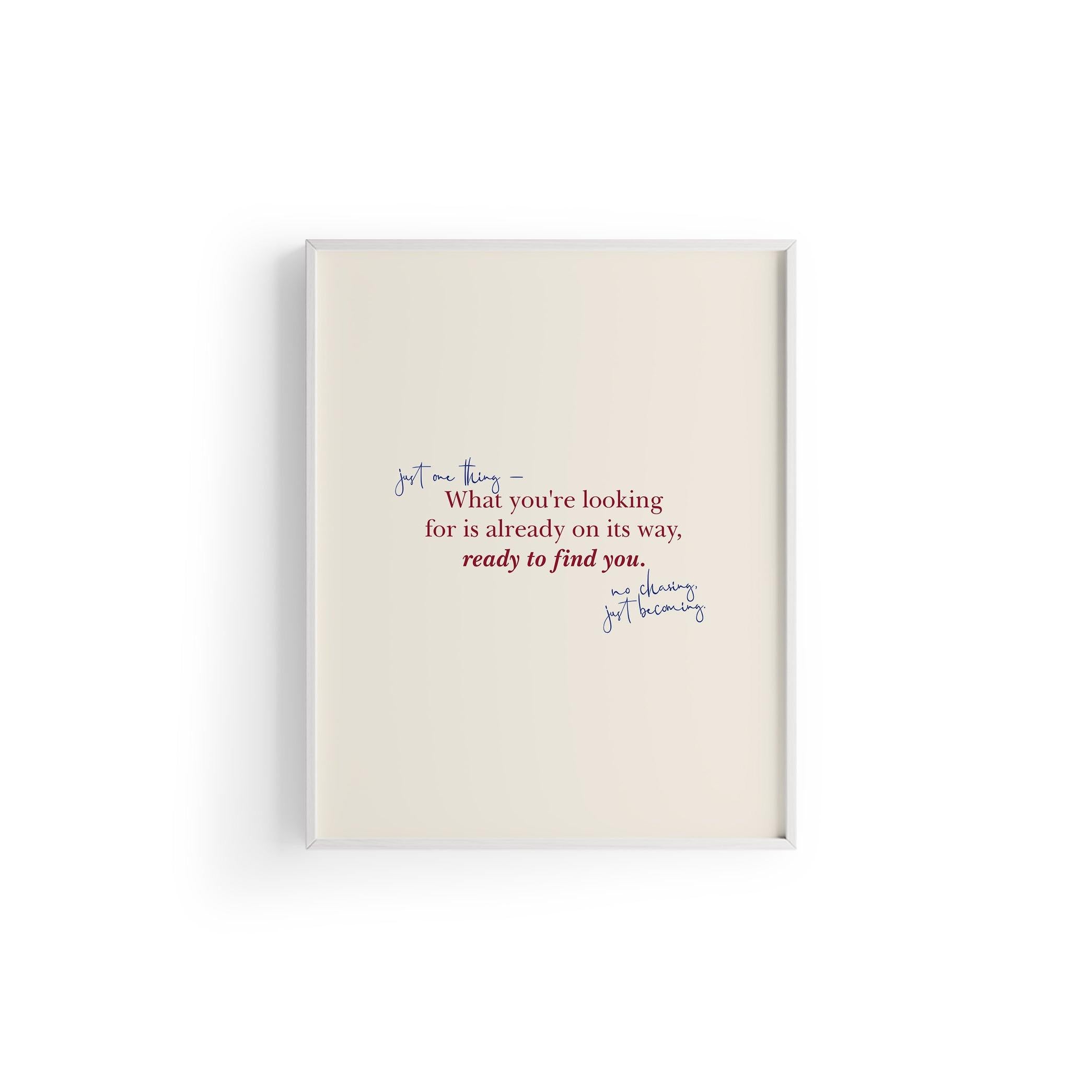 Ready To Find You | Tipografi Posteri