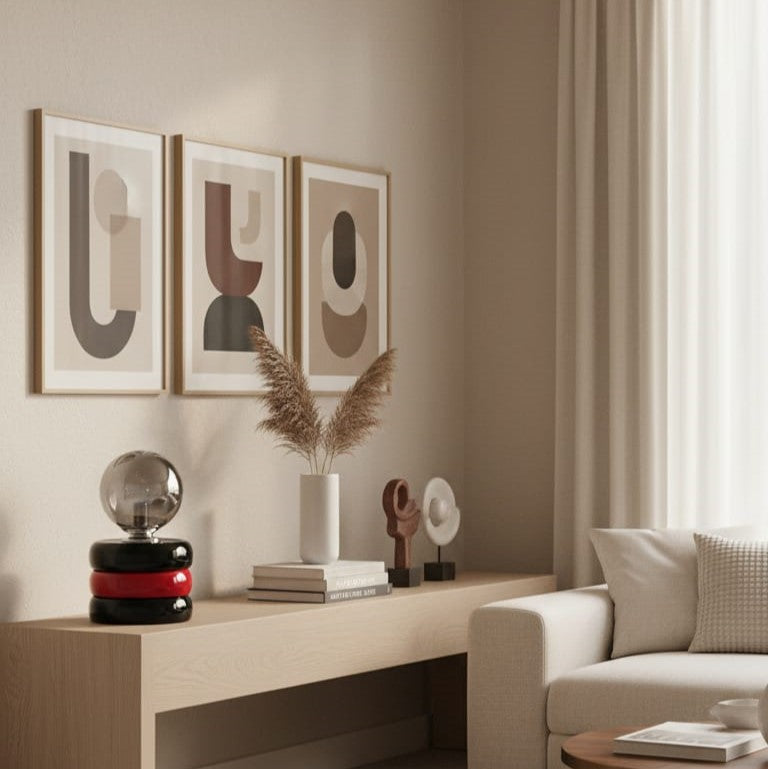 Red & Black Masa Lambası - Lumos Series