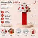 Red Kitty El Yapımı Kırmızı Mantar Abajur