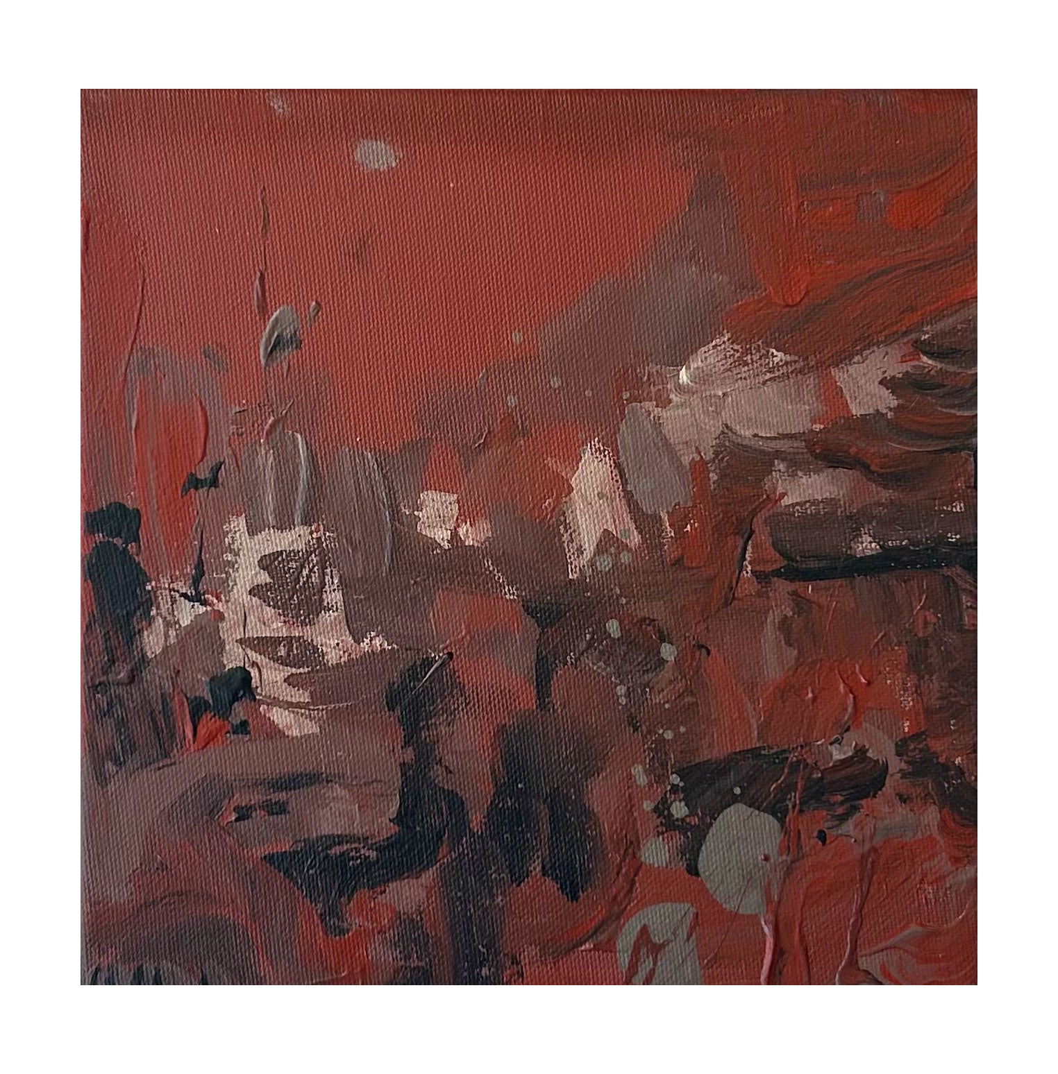 Red Landscape Tablo