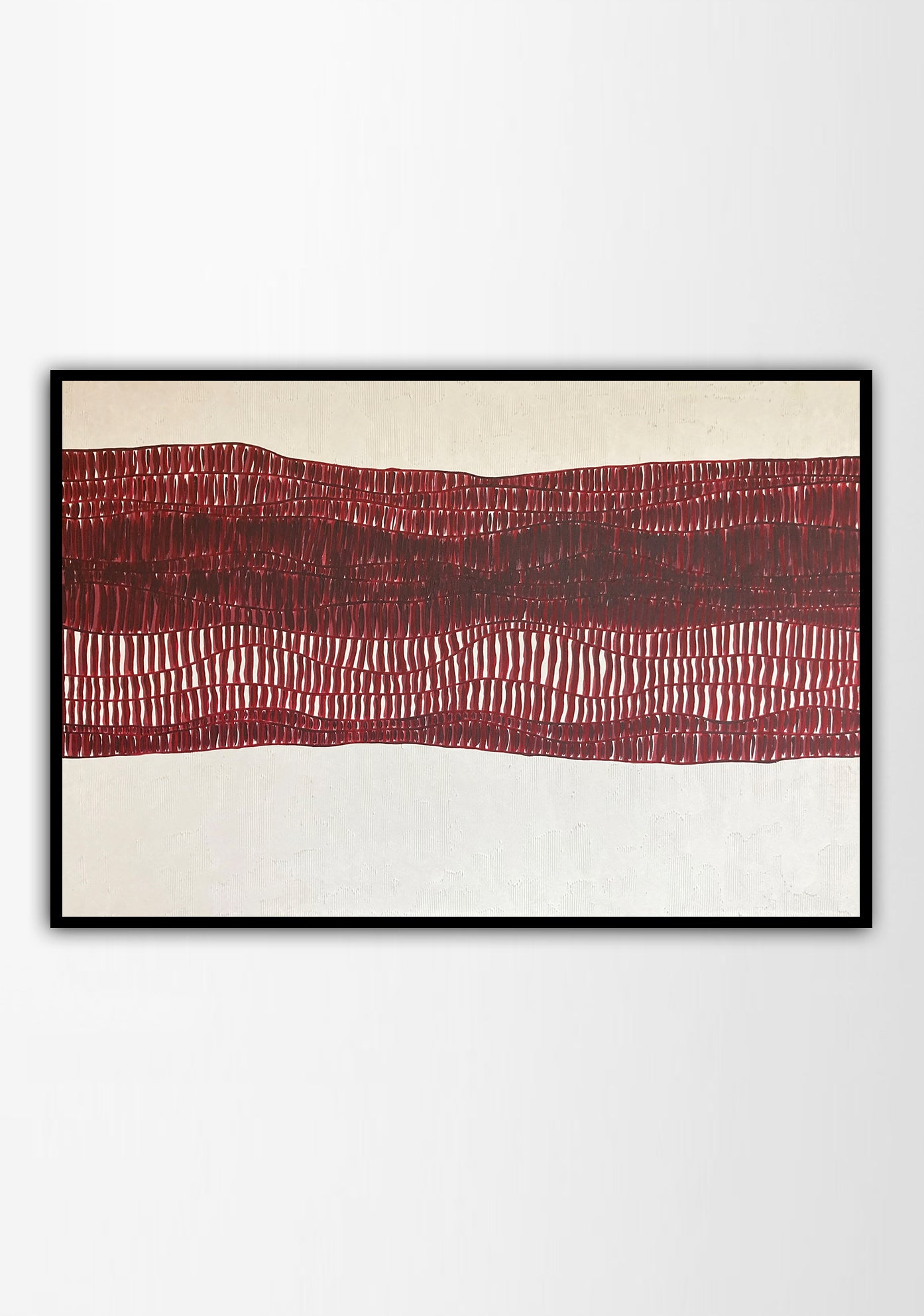 Red Textures Kanvas Üzeri Akrilik El Yapımı Resim