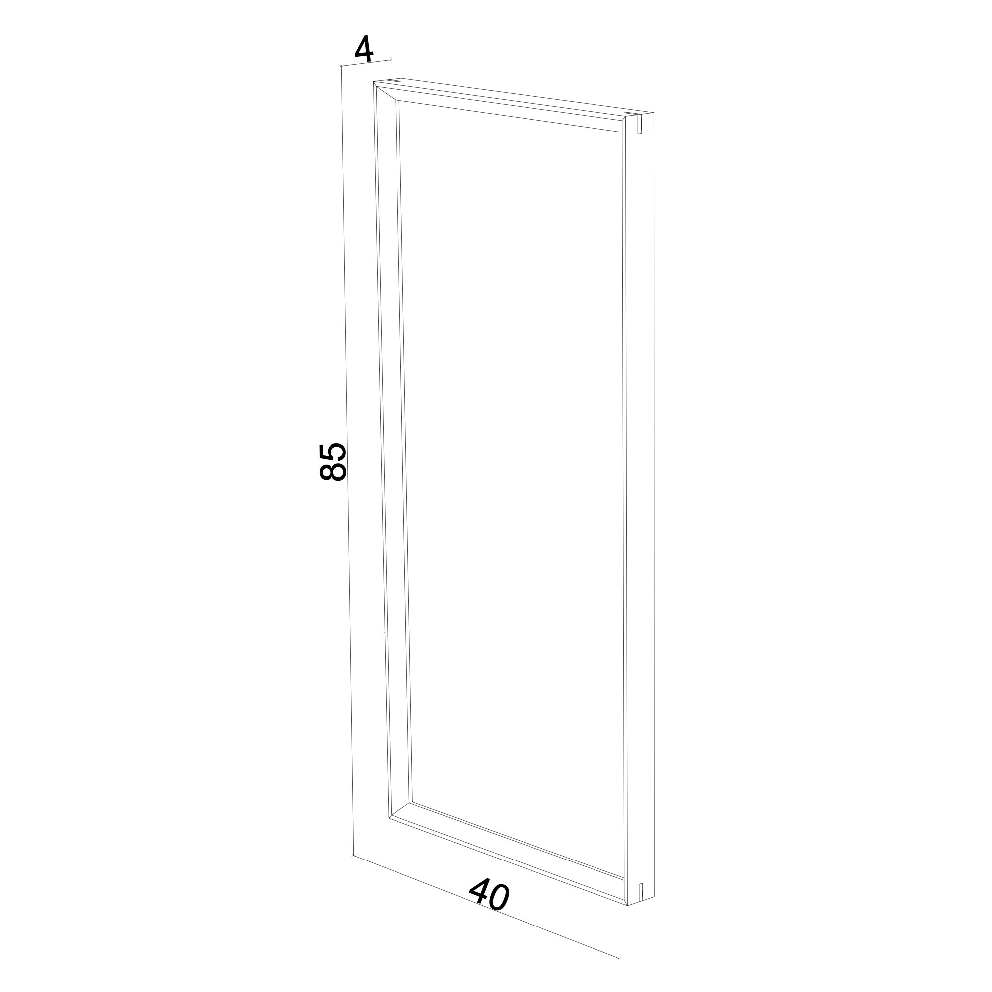 Wooden Framed Mirror, Medium - Regular Series