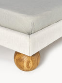 Rena Küresel Meşe Ayaklı Döşemeli Karyola 140x200cm