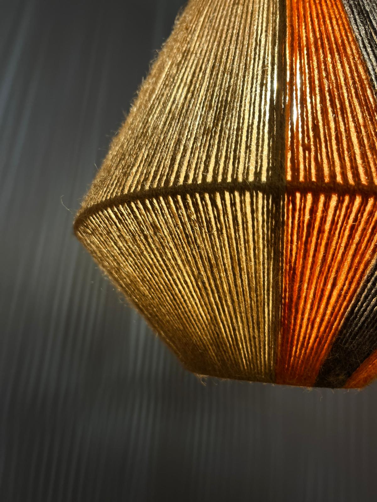 Renkli Hasır İpli Sarkıt Avize-Sarkıt Aydınlatma-Luzart-NowShopFun