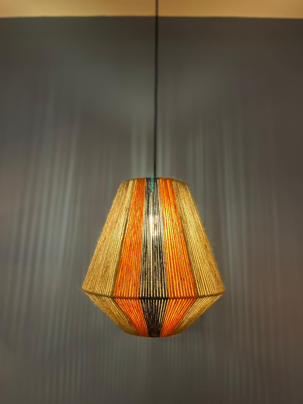 Renkli Hasır İpli Sarkıt Avize-Sarkıt Aydınlatma-Luzart-NowShopFun