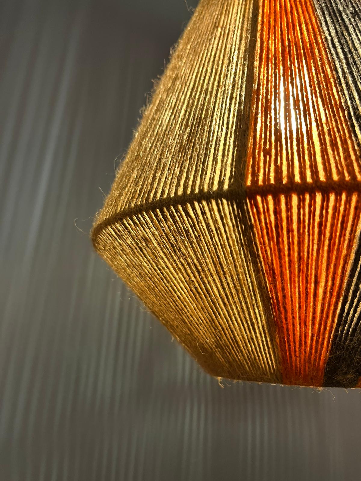 Renkli Hasır İpli Sarkıt Avize-Sarkıt Aydınlatma-Luzart-NowShopFun