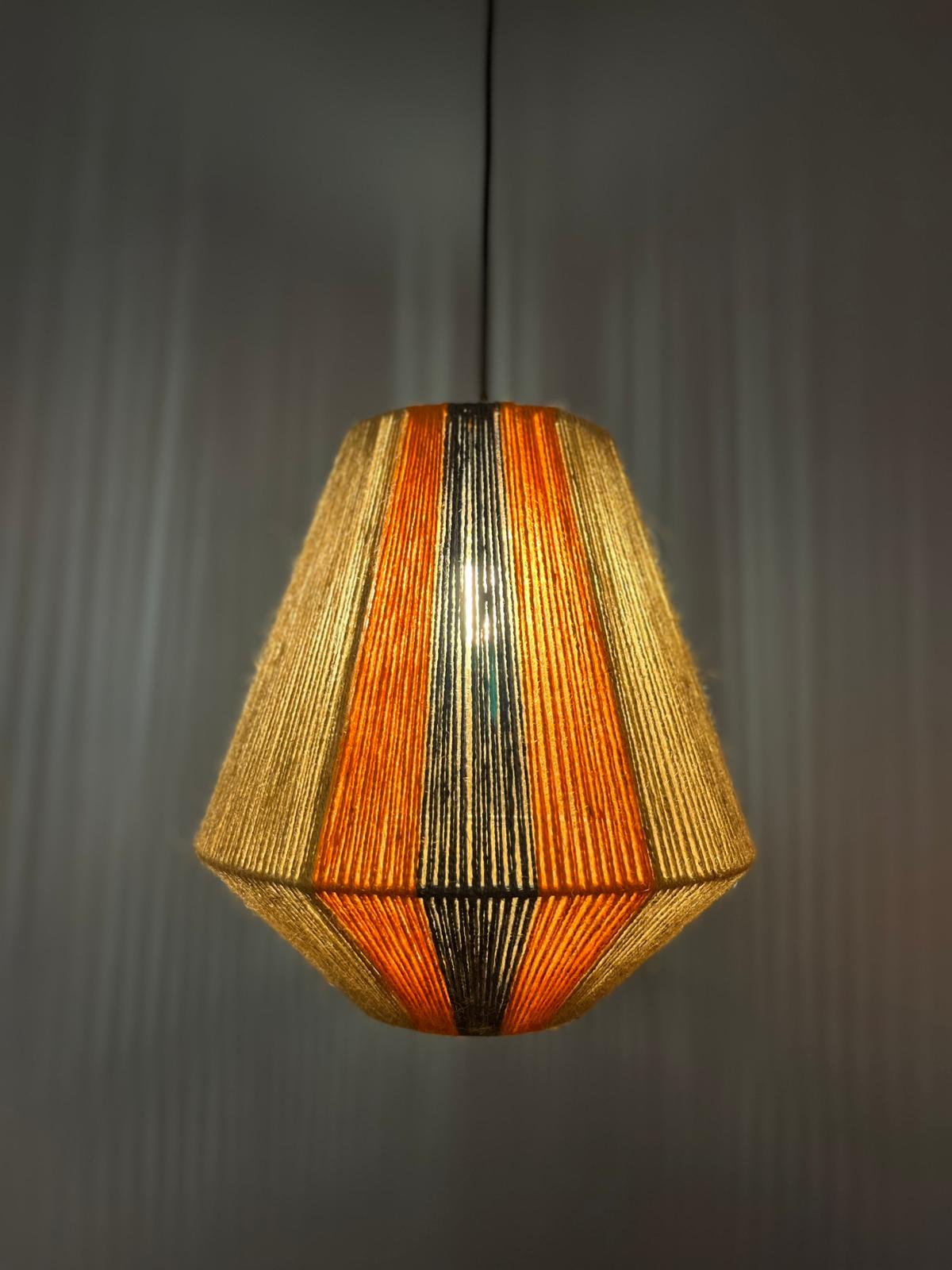 Renkli Hasır İpli Sarkıt Avize-Sarkıt Aydınlatma-Luzart-NowShopFun