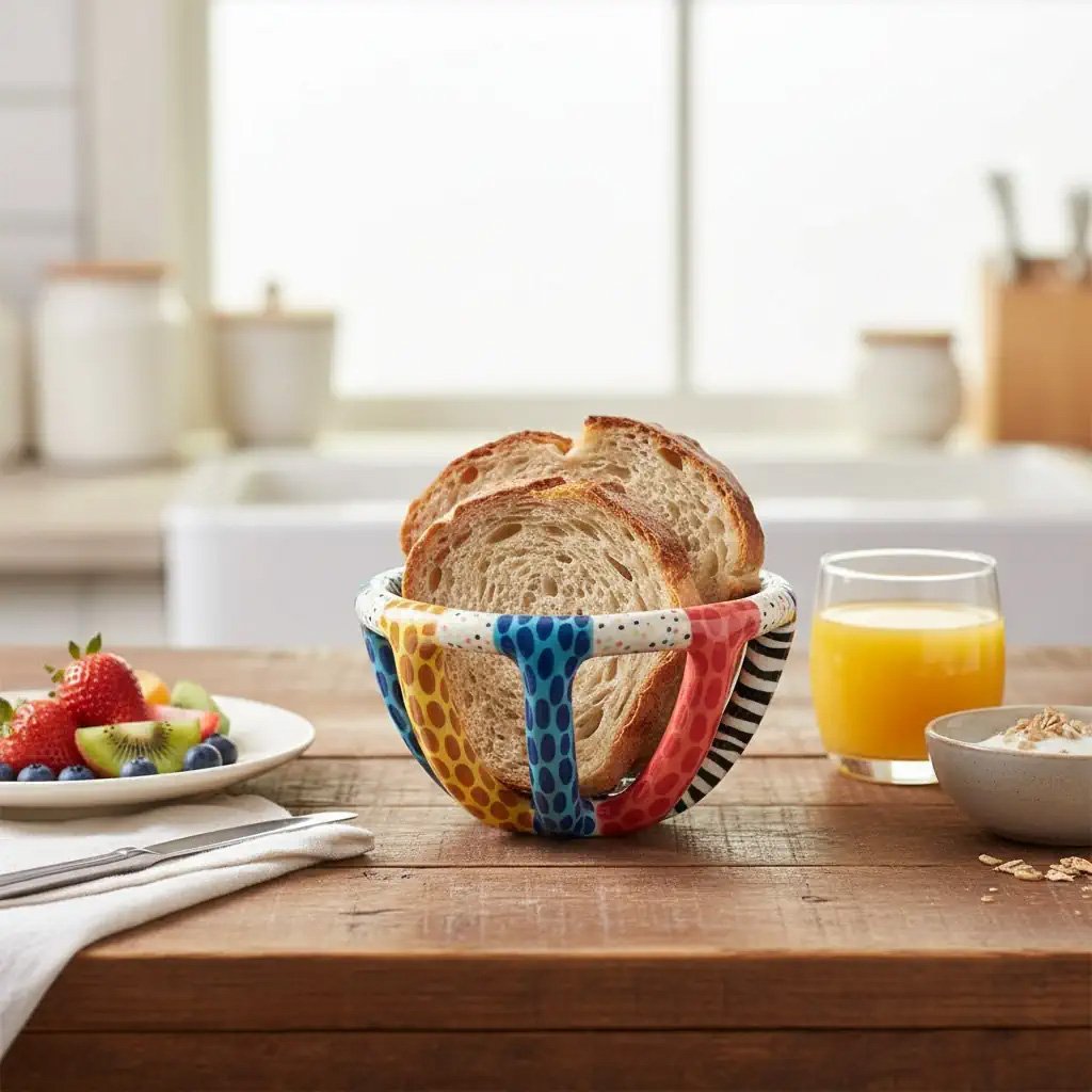 Renkli Mini Seramik Sepet