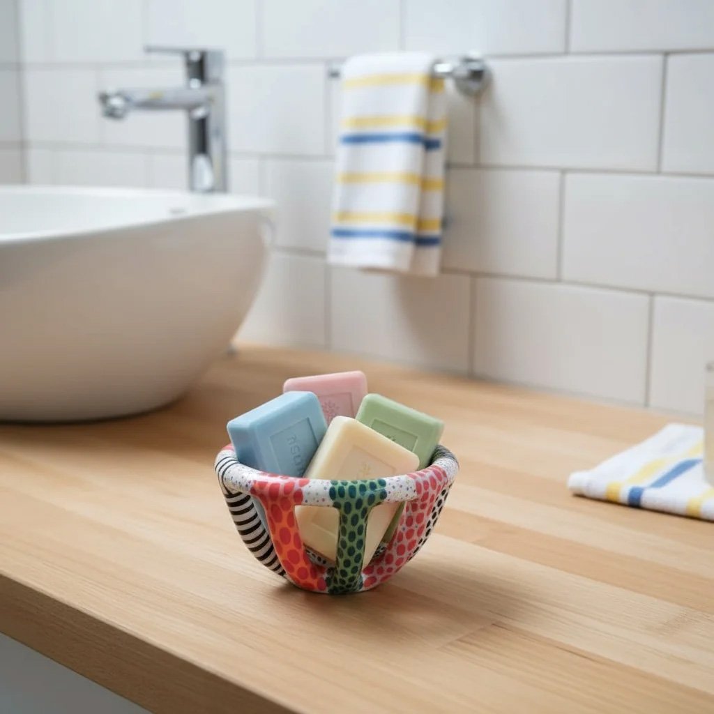 Renkli Mini Seramik Sepet