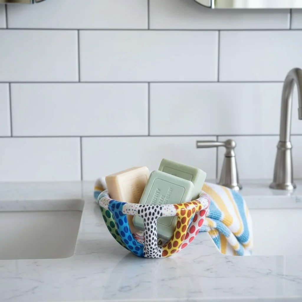 Renkli Mini Seramik Sepet