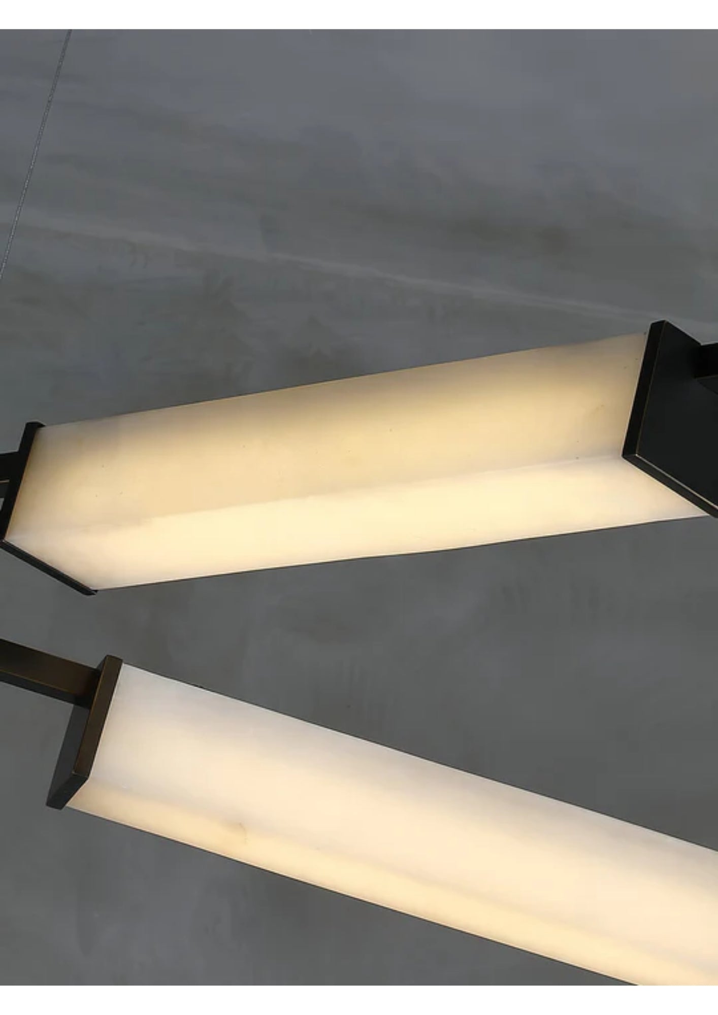 Resident Geometrik Tasarım Mermer Sarkıt Avize-Avize-Ronisu Aydınlatma-Siyah-NowShopFun