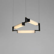 Resident Geometrik Tasarım Mermer Sarkıt Avize-Avize-Ronisu Aydınlatma-Siyah-NowShopFun
