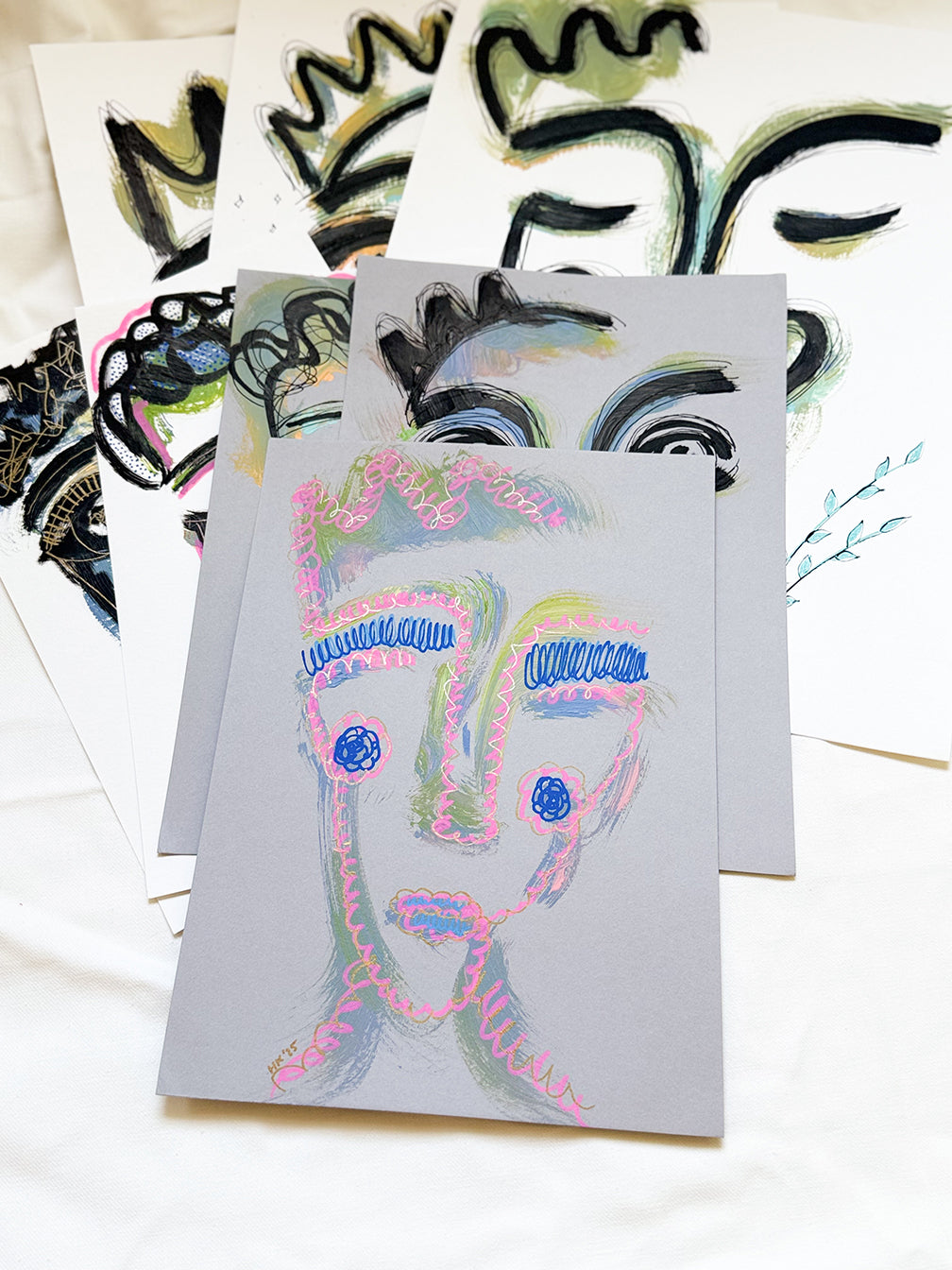 Resim Kağıdı Çizgisel Portre Serisi – 12-Resim-DIY and GREEN-NowShopFun