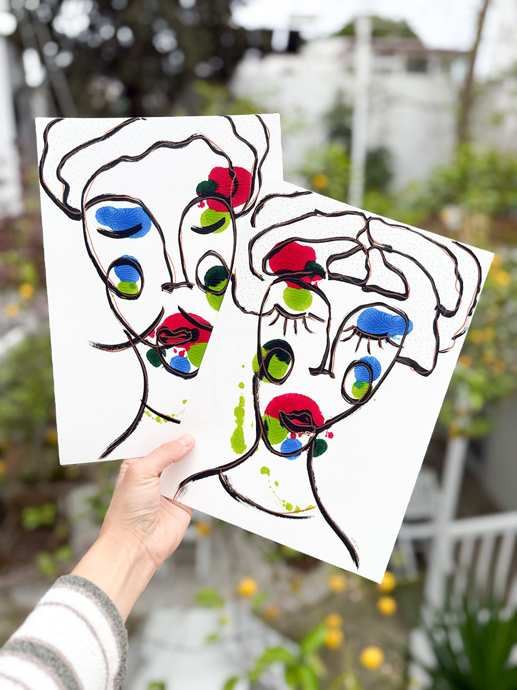 Resim Kağıdı Çizgisel Portre Serisi- 17