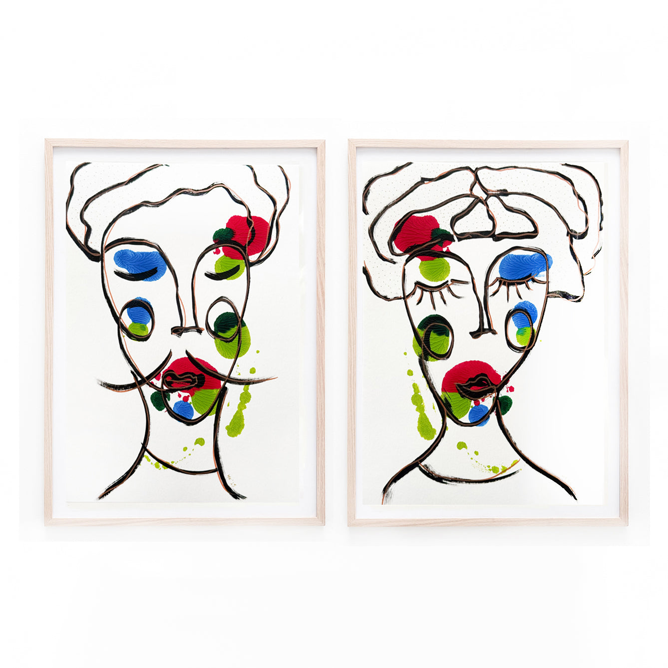 Resim Kağıdı Çizgisel Portre Serisi- 17