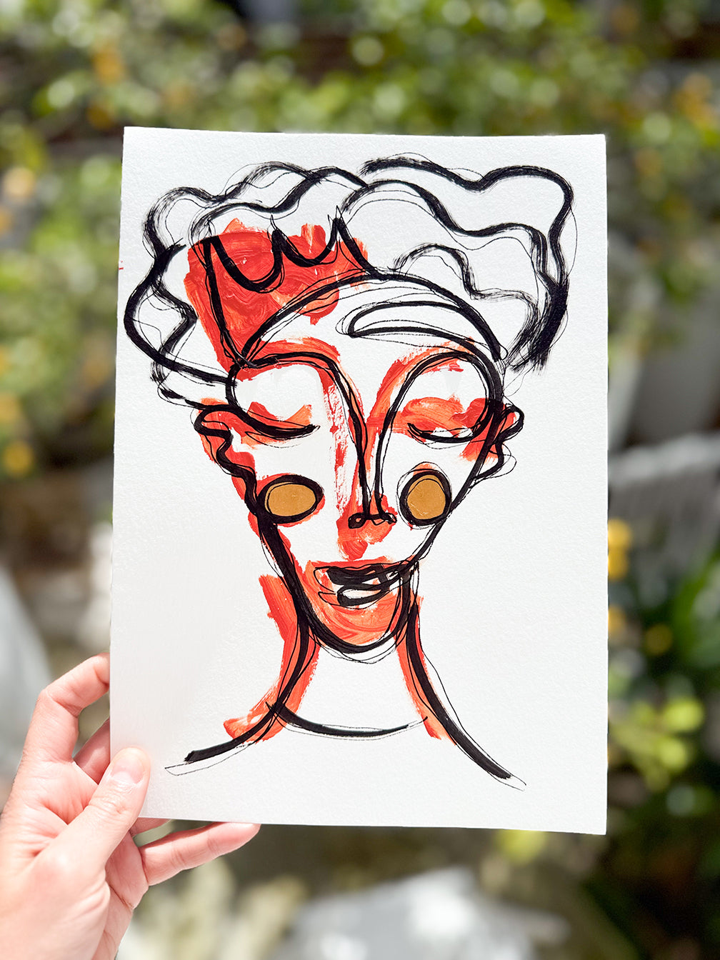 Resim Kağıdı Çizgisel Portre Serisi- 22