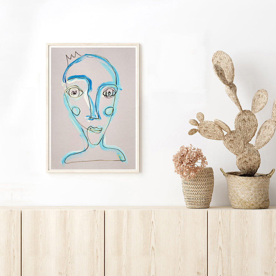 Resim Kağıdı Çizgisel Portre Serisi- 24