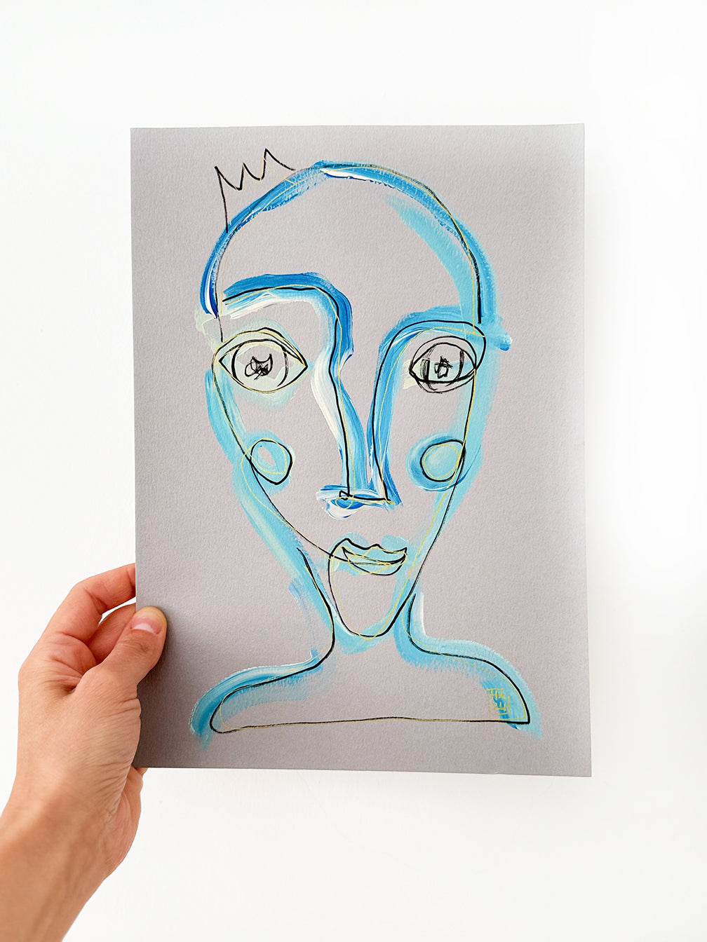 Resim Kağıdı Çizgisel Portre Serisi- 24