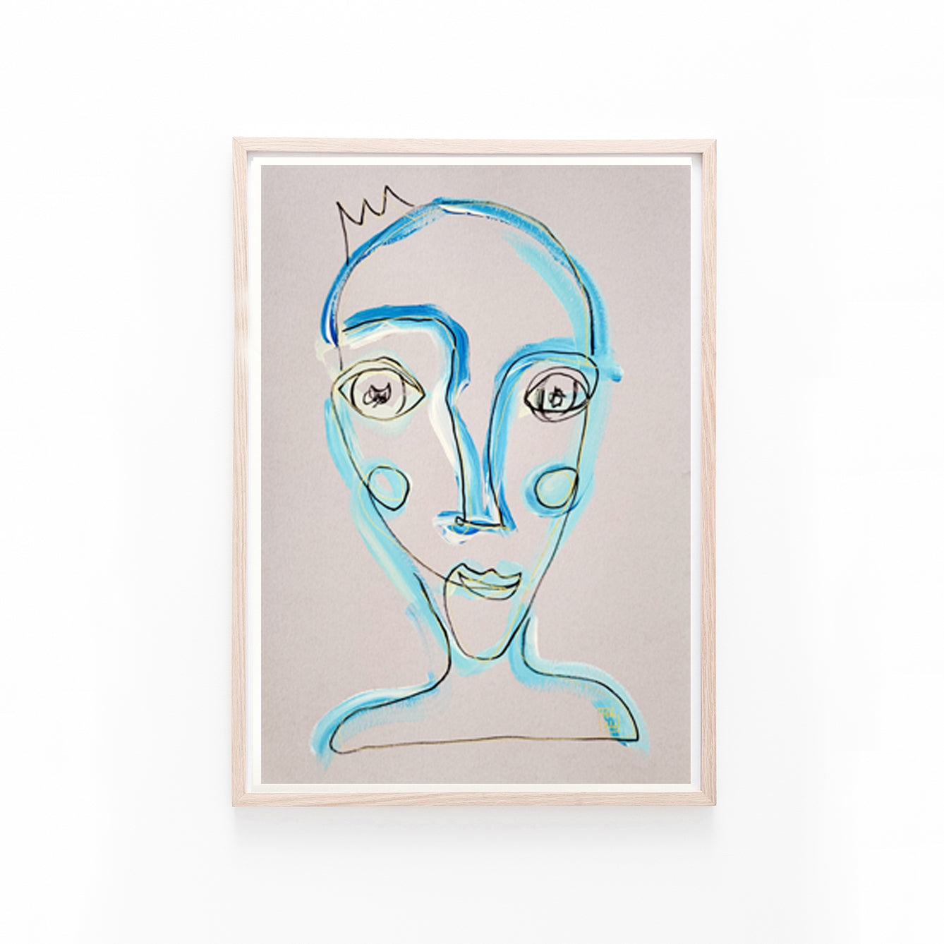 Resim Kağıdı Çizgisel Portre Serisi- 24