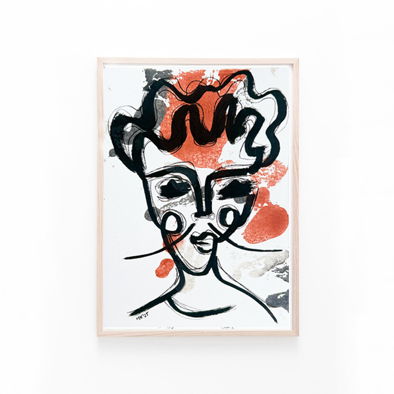 Resim Kağıdı Çizgisel Portre Serisi- 30