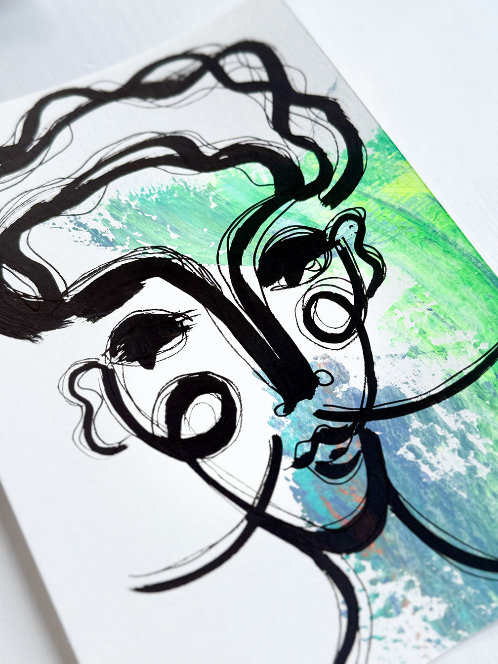 Resim Kağıdı Çizgisel Portre Serisi- 31