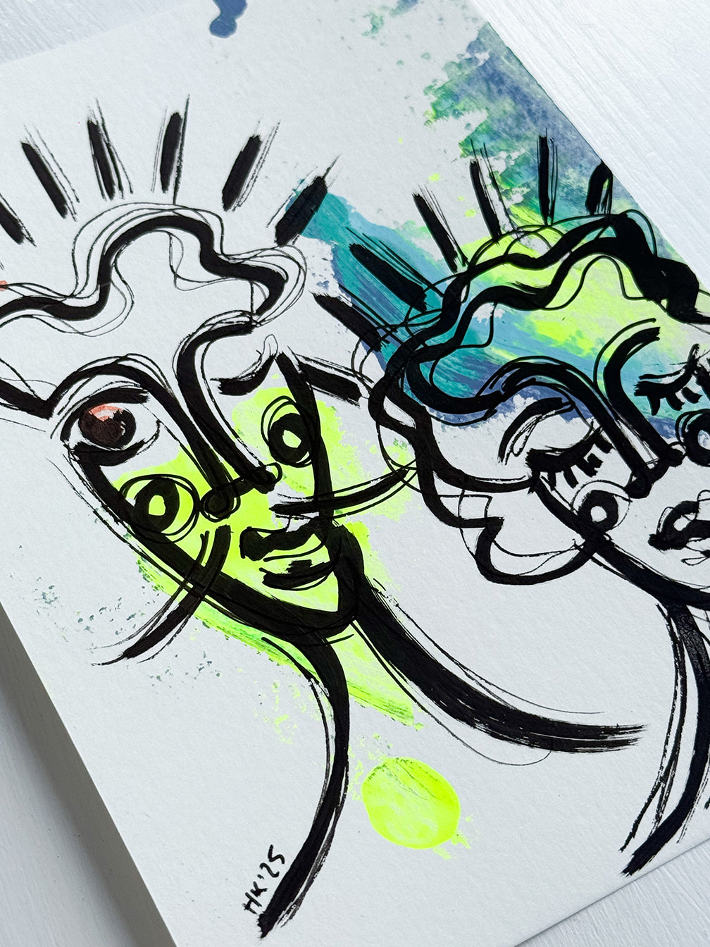 Resim Kağıdı Çizgisel Portre Serisi- 32