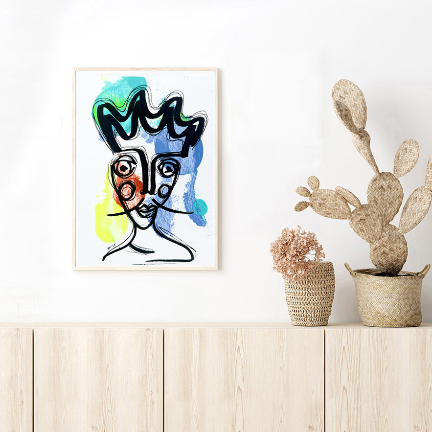 Resim Kağıdı Çizgisel Portre Serisi- 33