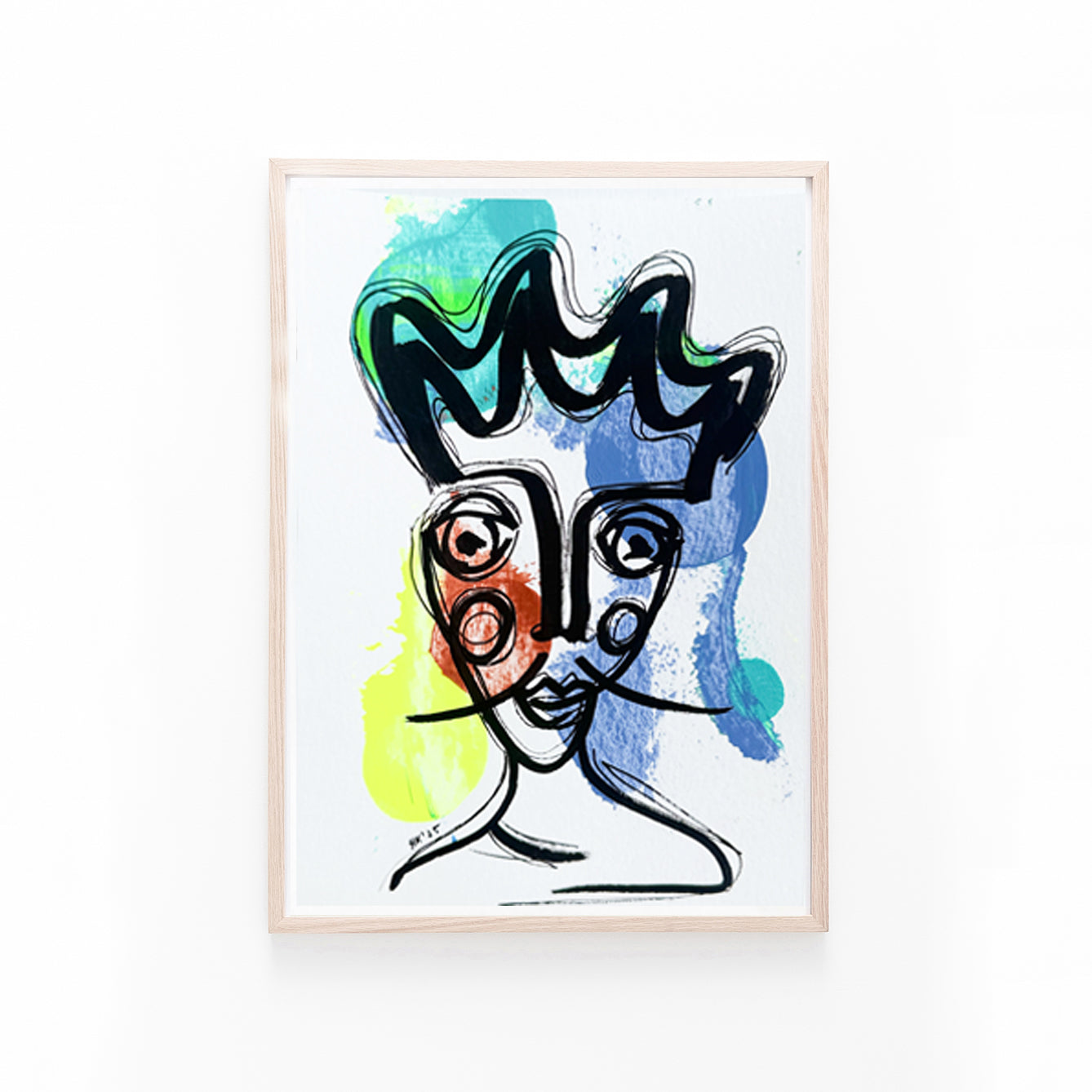 Resim Kağıdı Çizgisel Portre Serisi- 33