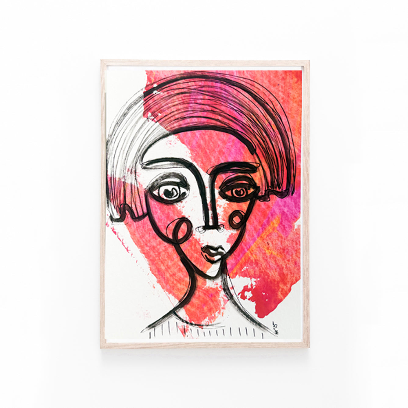 Resim Kağıdı Çizgisel Portre Serisi- 34