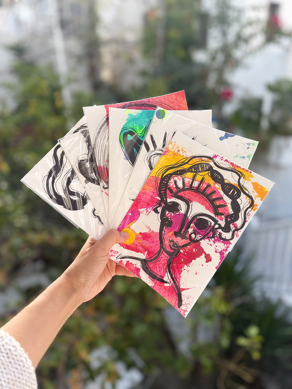 Resim Kağıdı Çizgisel Portre Serisi- 35