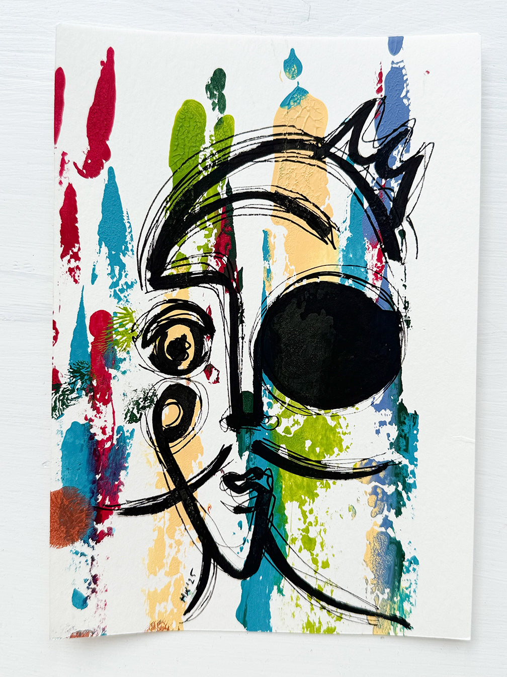 Resim Kağıdı Çizgisel Portre Serisi- 36