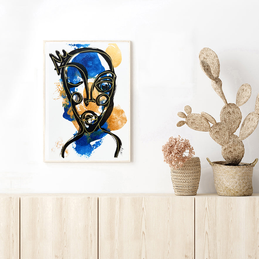 Resim Kağıdı Çizgisel Portre Serisi- 37